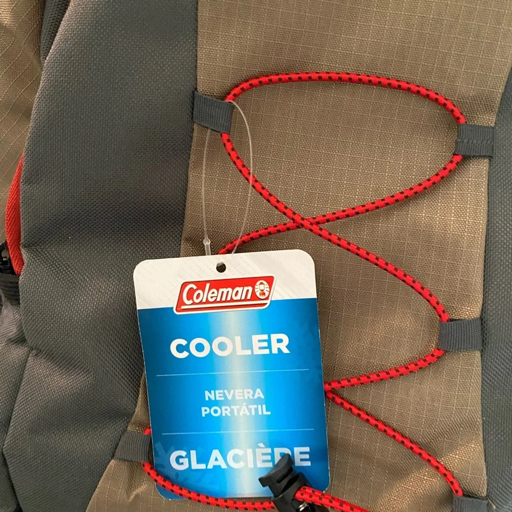 Coleman Glaciere Backpack Cooler Tan and Gray - Picture 2 of 6